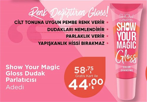 Show by Pastel Show Your Magic Gloss Dudak Parlatıcısı image