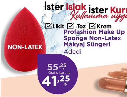 Pastel Profashion Make Up Sponge Non-Latex Makyaj Süngeri image