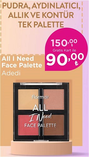 Flormar All I Need Face Palette  image