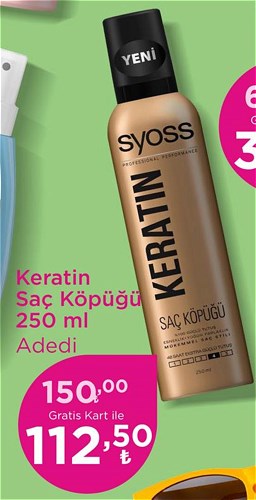 Syoss Keratin Saç Köpüğü 250 ml image