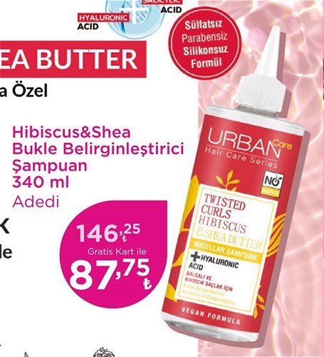 Gratis Urban Care Hibiscus&Shea Bukle Belirginleştirici Şampuan 340 ml