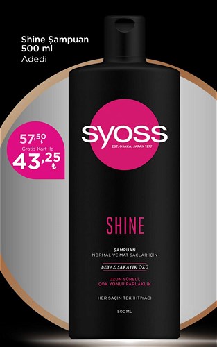 Syoss Shine Şampuan 500 ml image