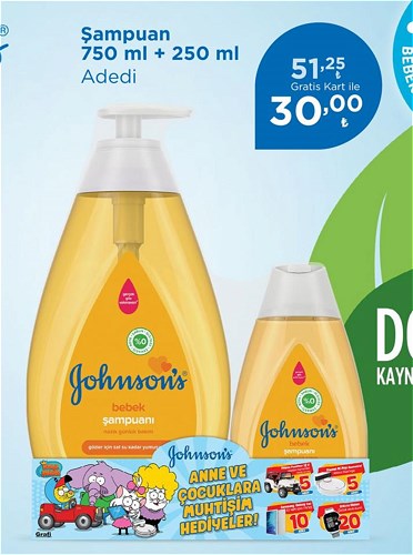 Johnson's Şampuan 750 ml+250 ml image