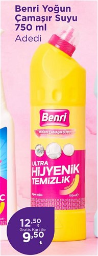 Benri Yoğun Çamaşır Suyu 750 ml image