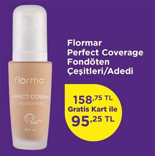 Flormar - Fondöten - Perfect Coverage Foundation 101 Pastelle