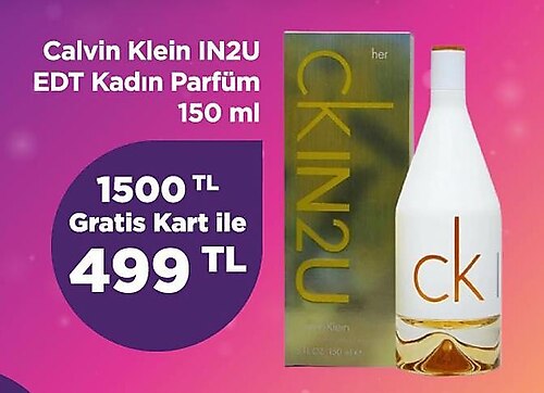 Calvin Klein In2u Edt Kadın Parfüm 150 ml  image