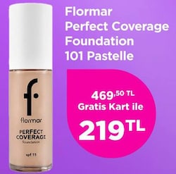Flormar Perfect Coverage Foundation 101 Pastelle image
