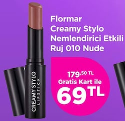 Flormar Creamy Stylo Nemlendirici Etkili Ruj 010 Nude image