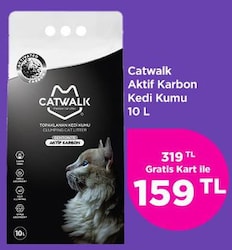 Catwalk Aktif Karbon Kedi Kumu 10 L image
