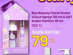 Bee Beauty Floral Grace Vücut Spreyi 50 ml& EDT Kadın Parfüm 10 ml  image