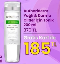 Authoriderm Yağlı & Karma Ciltler İçin Tonik 200 ml image