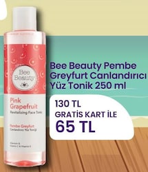 Bee Beauty Pembe Greyfurt Canlandırıcı Yüz Tonik 250 ml image