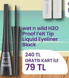 wet n wild H20 Proof Felt Tip Liquid Eyeliner Black image