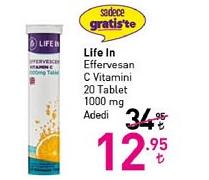 Life In Effervesan C Vitamini 20 Tablet 1000 mg image