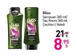 Gliss Şampuan 360 ml/Saç Kremi 360 ml Çeşitleri / Adedi image