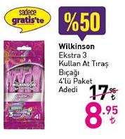 Wilkinson Ekstra 3 Kullan At Tıraş Bıçağı 4'lü Paket image