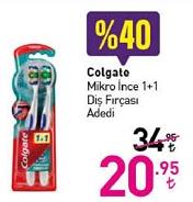 Colgate Mikro İnce 1+1 Diş Fırçası image