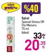 Splat Special Stress Off Diş Macunu 75 ml image