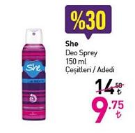 She Deo Sprey 150 ml Çeşitleri / Adedi image