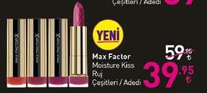 Max Factor Moisture Kiss Ruj Çeşitleri / Adedi image