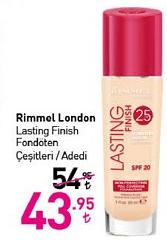 Rimmel London Lasting Finish Fondöten Çeşitleri / Adedi image