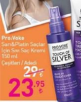 Pro:Voke Sarı & Platin Saçlar İçin Sıvı Saç Kremi 150 ml Çeşitleri / Adedi image