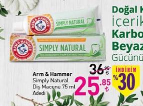 Arm & Hammer Simply Natural Diş Macunu 75 ml image