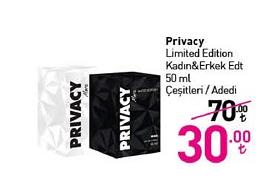 Privacy Limited Edition Kadın&Erkek Edt 50 ml Çeşitleri / Adedi image