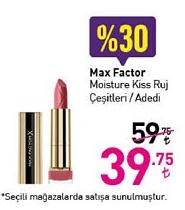 Max Factor Moisture Kiss Ruj Çeşitleri / Adedi image