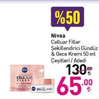 Nivea Cellular Filler Şekillendirici Gündüz & Gece Kremi 50 ml Çeşitleri / Adedi image