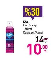 She Deo Sprey 150 ml Çeşitleri / Adedi image