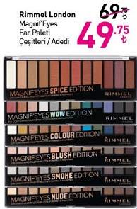 Rimmel London Magnif'Eyes Far Paleti Çeşitleri / Adedi image