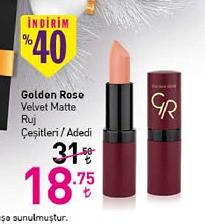 Golden Rose Velvet Matte Ruj Çeşitleri / Adedi image