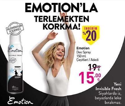 Emotion Deo Sprey 150 ml Çeşitleri / Adedi image