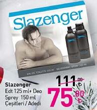 Slazenger Edt 125 ml + Deo Sprey 150 ml Çeşitleri / Adedi image