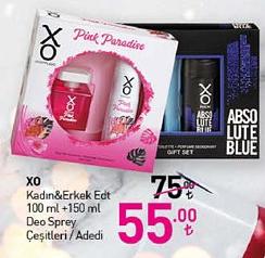 XO Kadın& Erkek Edt 100 ml + 150 ml Deo Sprey Çeşitleri / Adedi image