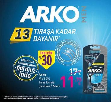 Arko Pro3 3lü Tıraş Bıçağı Çeşitleri / Adedi image