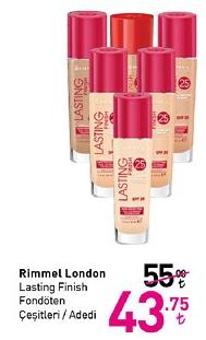 Rimmel London Lasting Finish Fondöten Çeşitleri / Adedi image