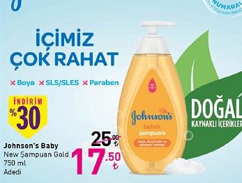 Johnson's Baby New Şampuan Gold 750 ml image