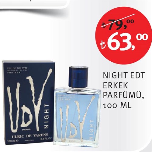 Ulric De Varens Night Edt Erkek Parfümü 100 ml | İndirimde Market