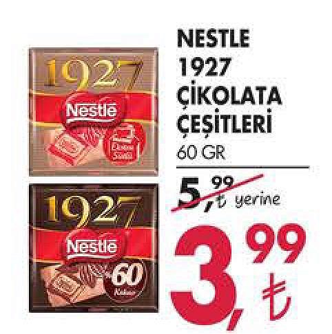 Nestle 1927 Çikolata Çeşitleri 60 gr image