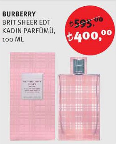 Burberry Brit Sheer Edt Kadın Parfümü 100 ml image