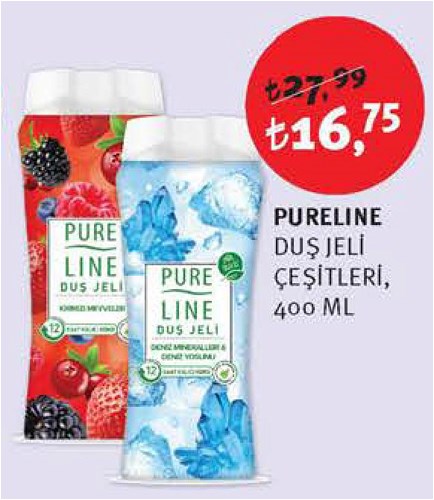 Pureline Duş Jeli Çeşitleri 400 ml image