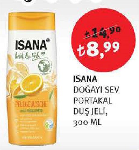 Isana Doğayı Sev Portakal Duş Jeli 300 ml image