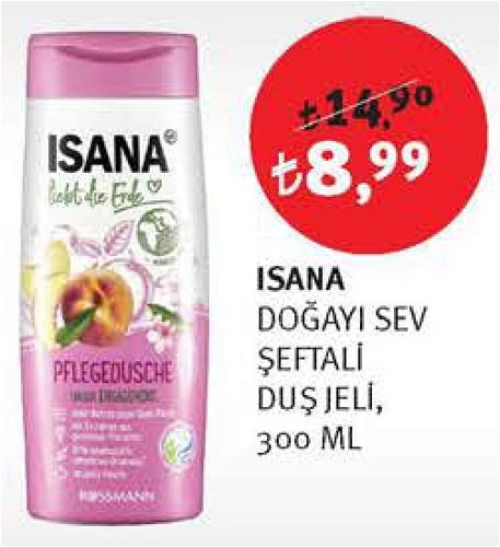 Isana Doğayı Sev Şeftali Duş Jeli 300 ml image