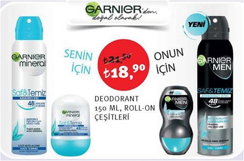 Garnier Deodorant 150 ml/Roll-On Çeşitleri image