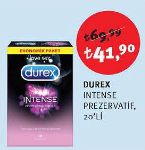 Durex Intense Prezervatif 20'li image