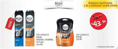 Veet Men Tüy Dökücü Krem 200 ml/150 ml image