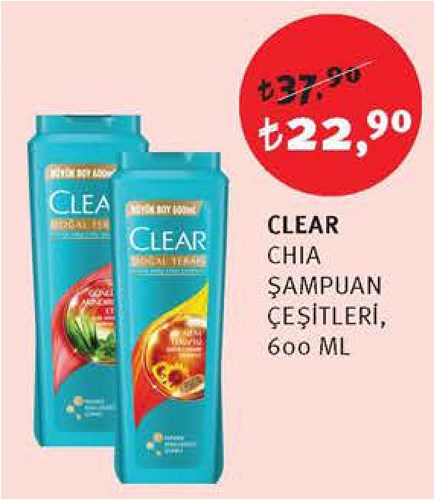 Clear Chia Şampuan Çeşitleri 600 ml image