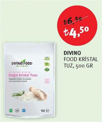 Divino Food Kristal Tuz 500 gr image